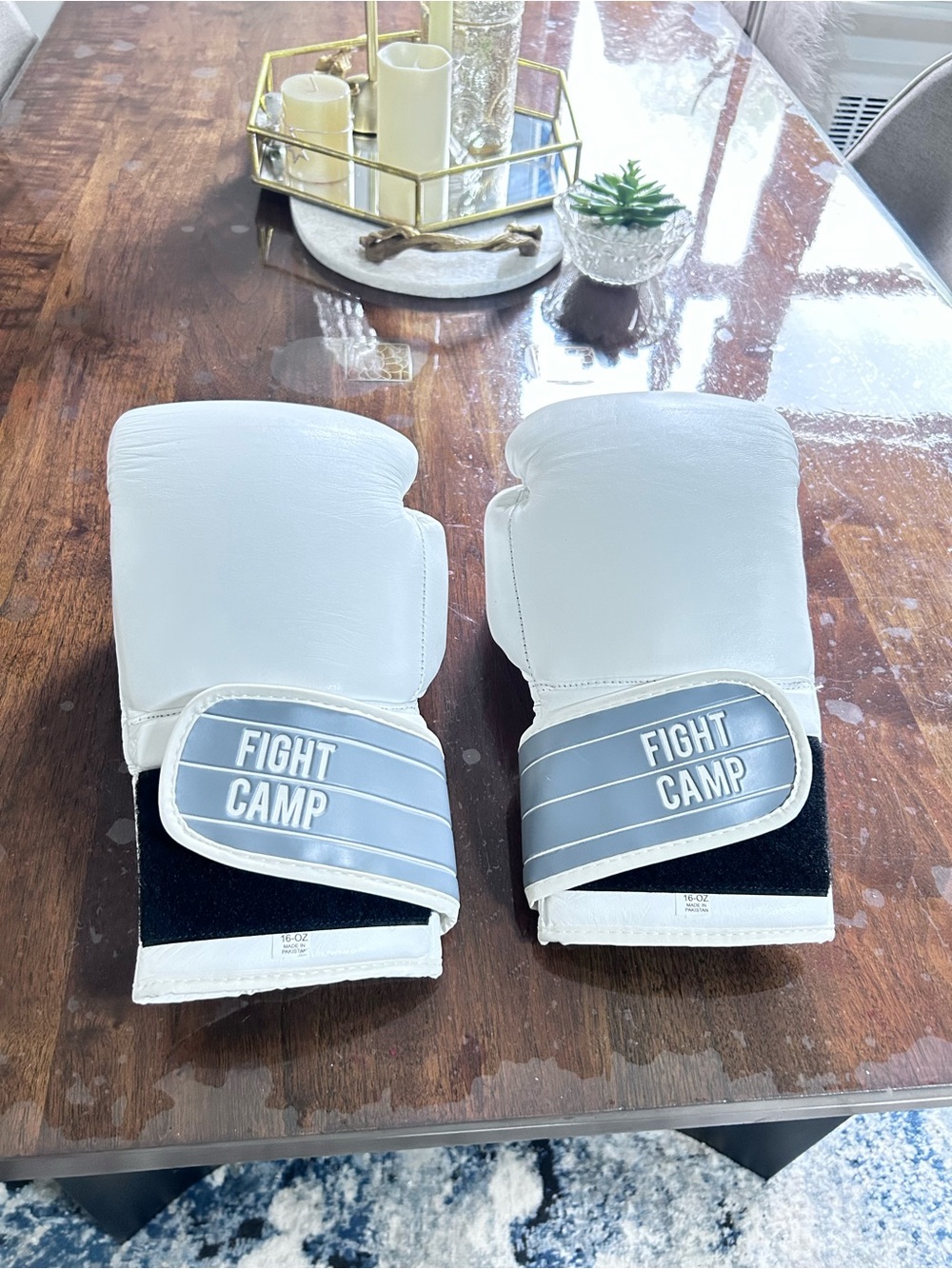 Women's White Boxing Gloves ( Unisex)